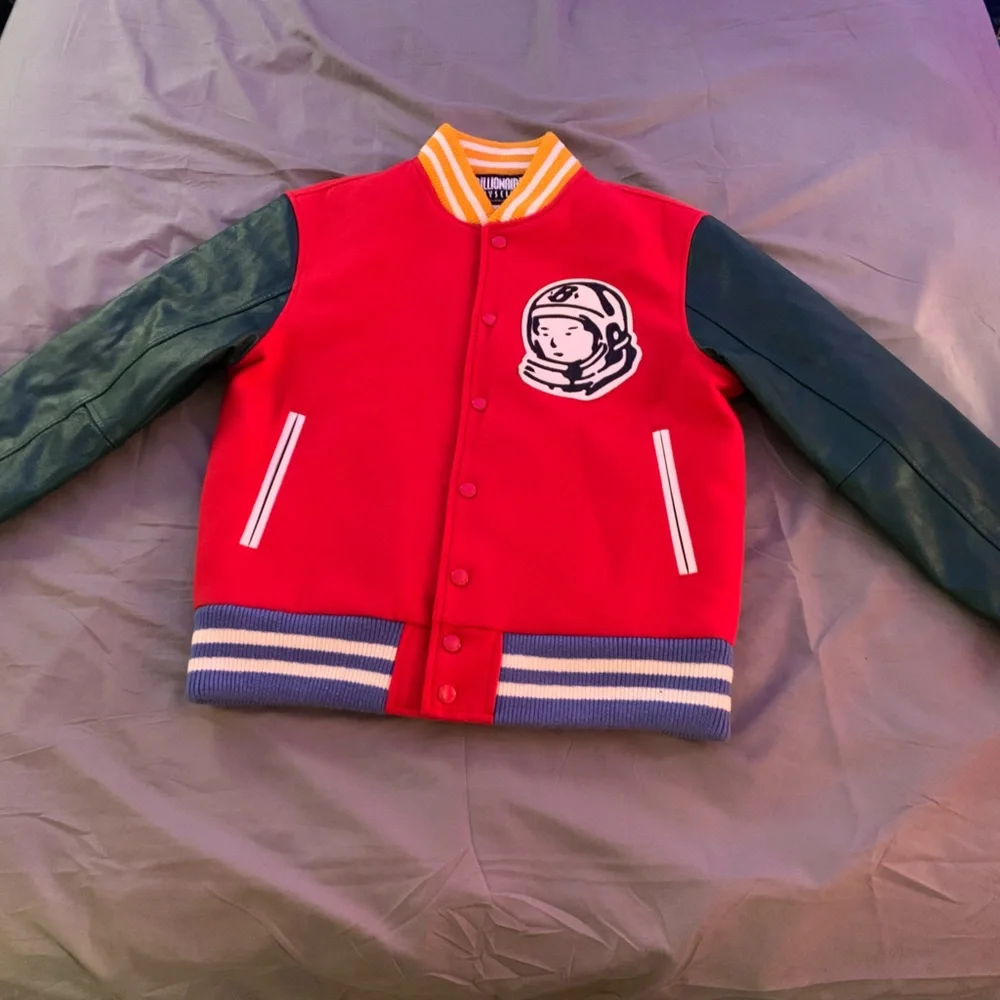 BILLIONAIRE BOYS CLUB BBC LETTERMAN JACKET LOLLIPOP RED - Picture 1 of 5